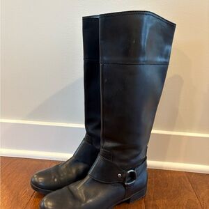 Lauren Ralph Lauren Black Leather Boots